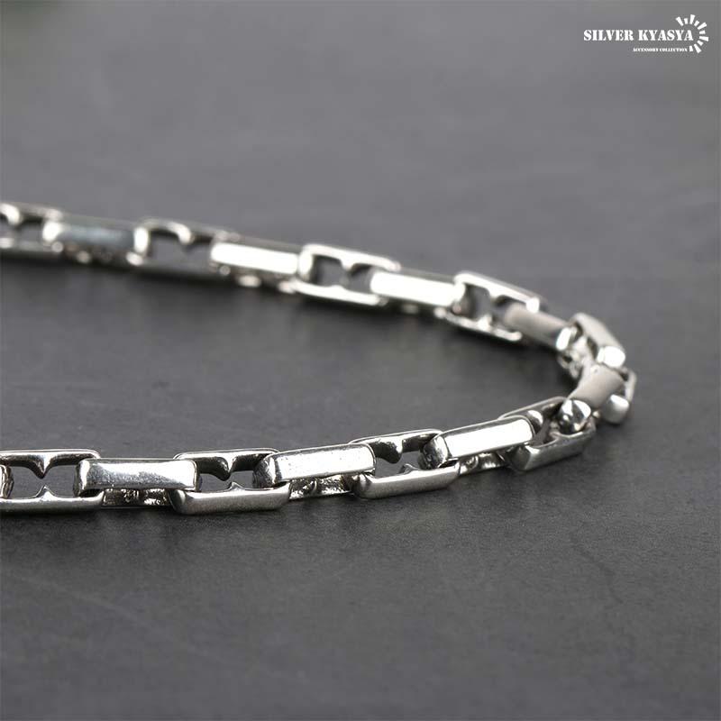 シルバー925 チェーンネックレス メンズ silver925 ボックスチェーン