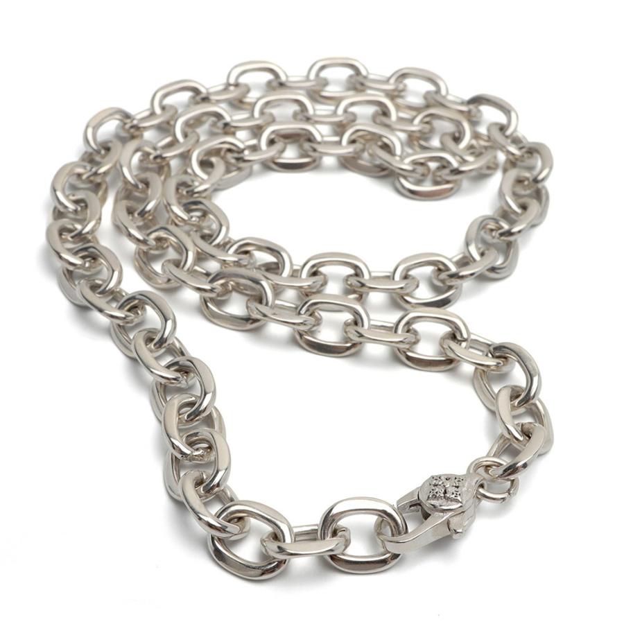 シルバー925 あずきチェーン ネックレス 幅8mm 45cm ネックレス
