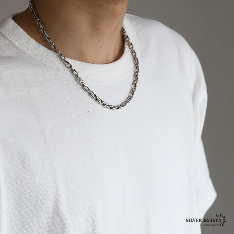 ＼2個で10％OFF 3個で20％OFFクーポン／シルバー925 唐草ネックレス アラベスク チェーンネックレス メンズ アンカーチェーン 金属アレルギー対応 爆買の画像
