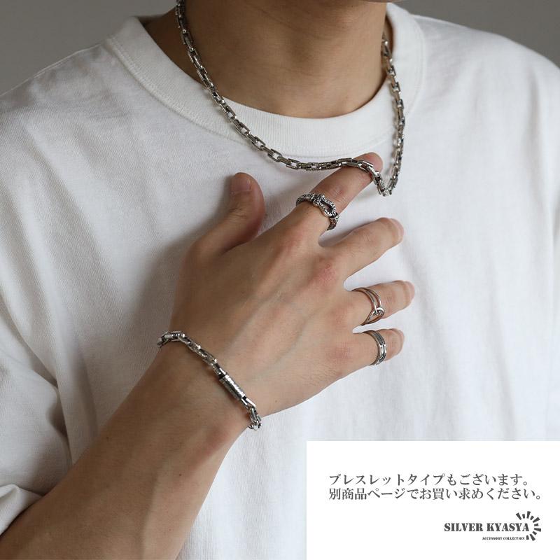 ＼2個で10％OFF 3個で20％OFFクーポン／シルバー925 唐草ネックレス アラベスク チェーンネックレス メンズ アンカーチェーン 金属アレルギー対応 爆買の画像