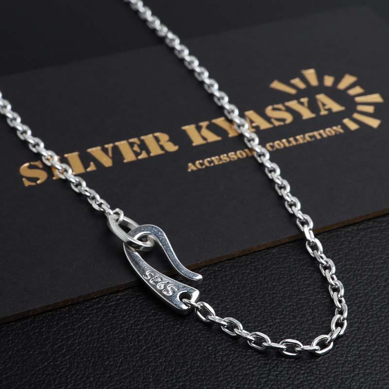 シルバー925 あずきチェーン シルバーチェーン 純銀 ネックレス