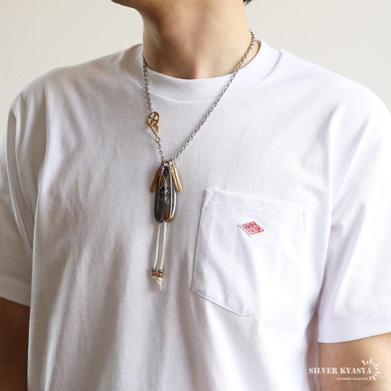 ステンレス フェザーネックレス インディアンジュエリー ペンダントネックレス メンズネックレス ゴールド シルバー 金アレ対応 | ブランド登録なし | 07