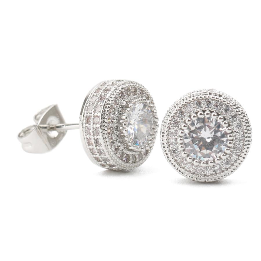 2個で10％OFF 3個で20％OFFクーポン／両耳用 スタッドピアス CZ パヴェ