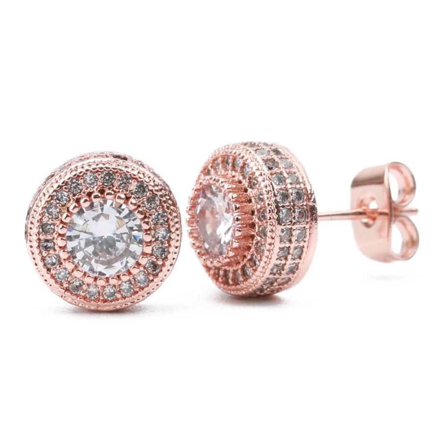 複数買いで最大300円OFFクーポン／両耳用 スタッドピアス CZ パヴェ 爪