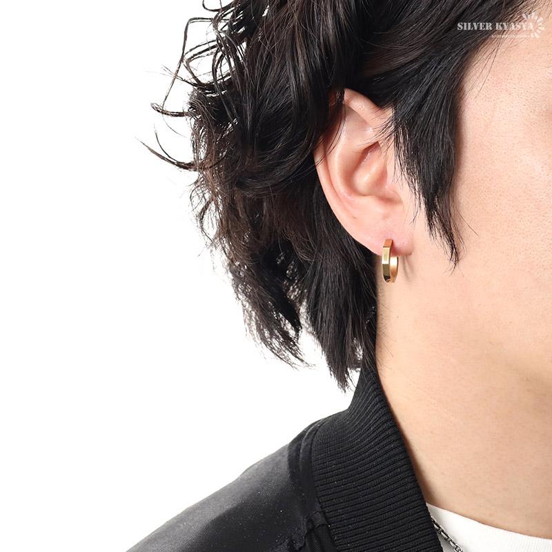 2個で10％OFF 3個で20％OFFクーポン／ステンレス フープピアス 八角形