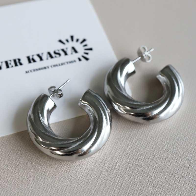 2個で10％OFF 3個で20％OFFクーポン／ステンレス ワイドピアス