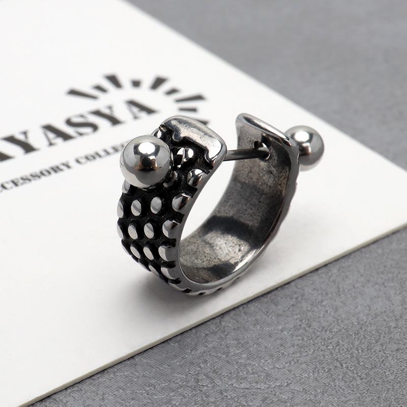 ステンレス素材 ボディピアス 軟骨ピアス イヤーフック シルバー