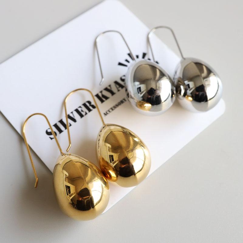 18日イヤーの日！18％OFFクーポン／ステンレス ドロップピアス しずく