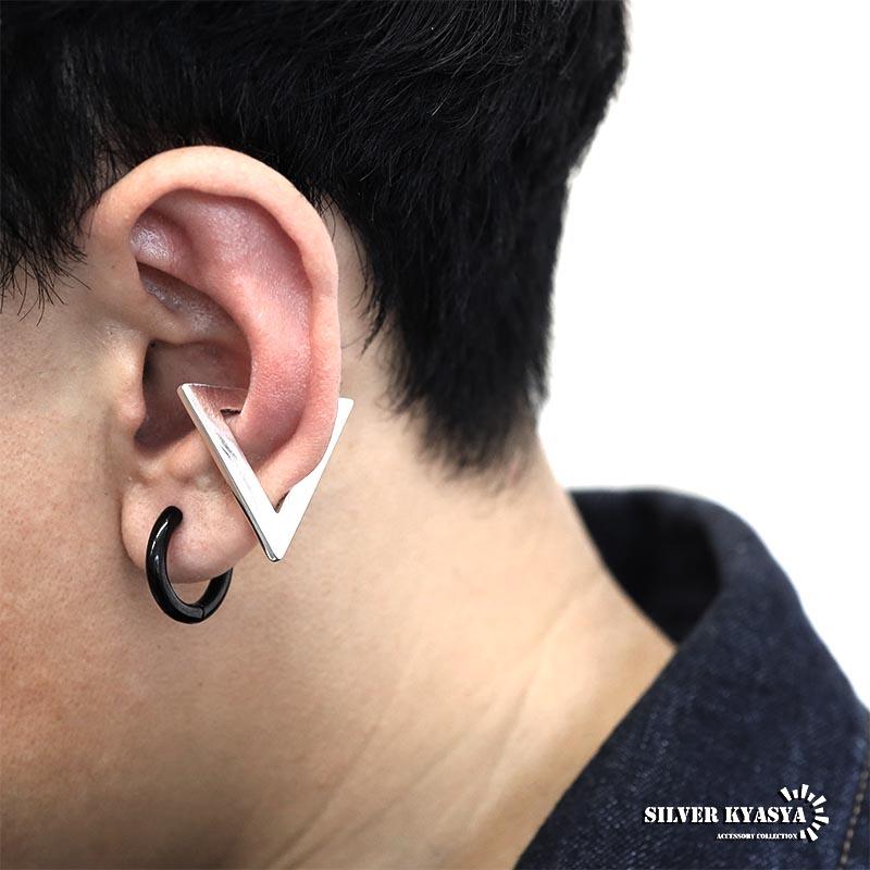 HM　イヤリング　シルバー　トライアングル　三角 シルバー925 イヤーカフ 三角 トライアングルイヤーカフ 925 銀 三角