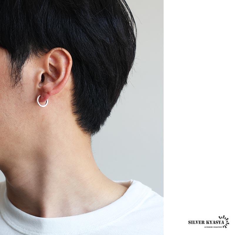 シルバー925 フープピアス シルバーピアス シンプルピアス ゴールド