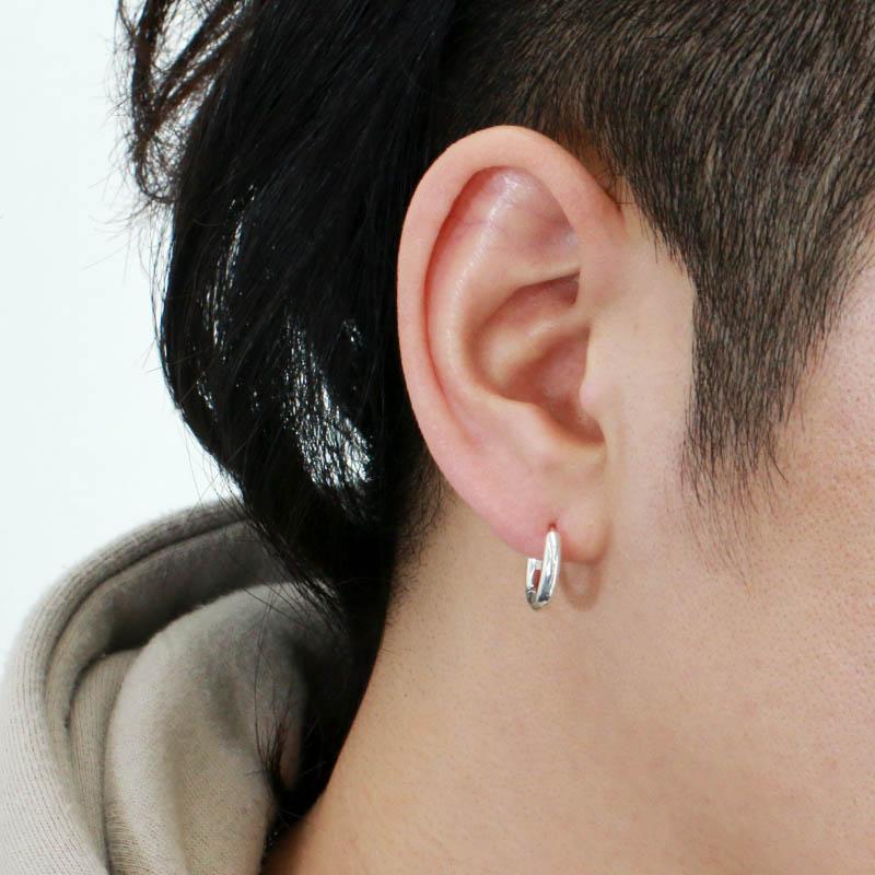 シルバー925 シンプルフープピアス 3mm フープピアス リングピアス
