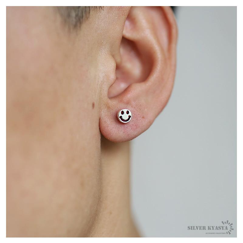 複数買いで最大300円OFFクーポン／シルバー925 ピアス 片耳 メンズ