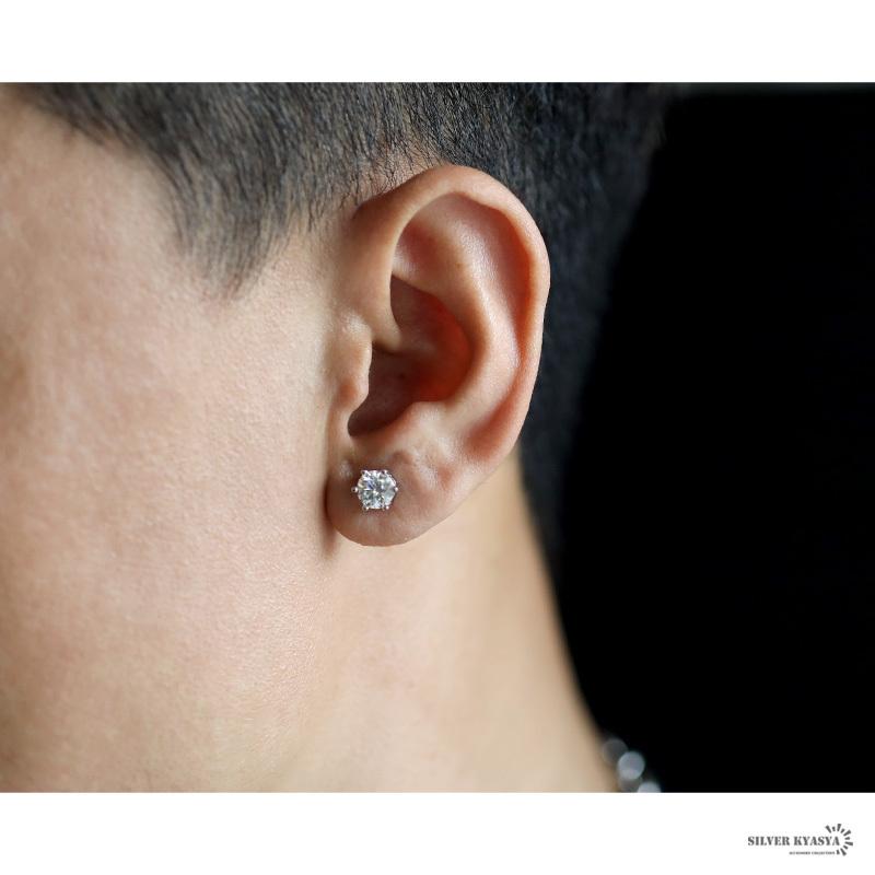 モアサナイト ゴールド ピアス 片耳用 メンズ 最大92 オフ