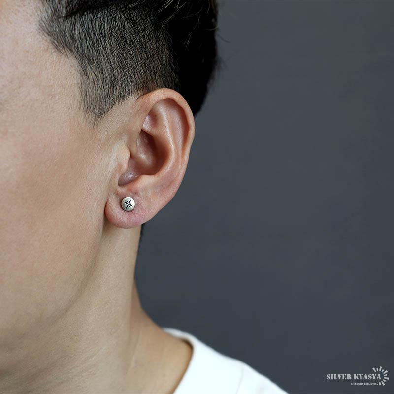 2個で10％OFF 3個で20％OFFクーポン／ラウンドピアス シルバー925 CZ