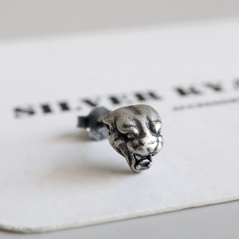 期間限定25％OFFクーポン／シルバー925 タイガーピアス 虎ピアス
