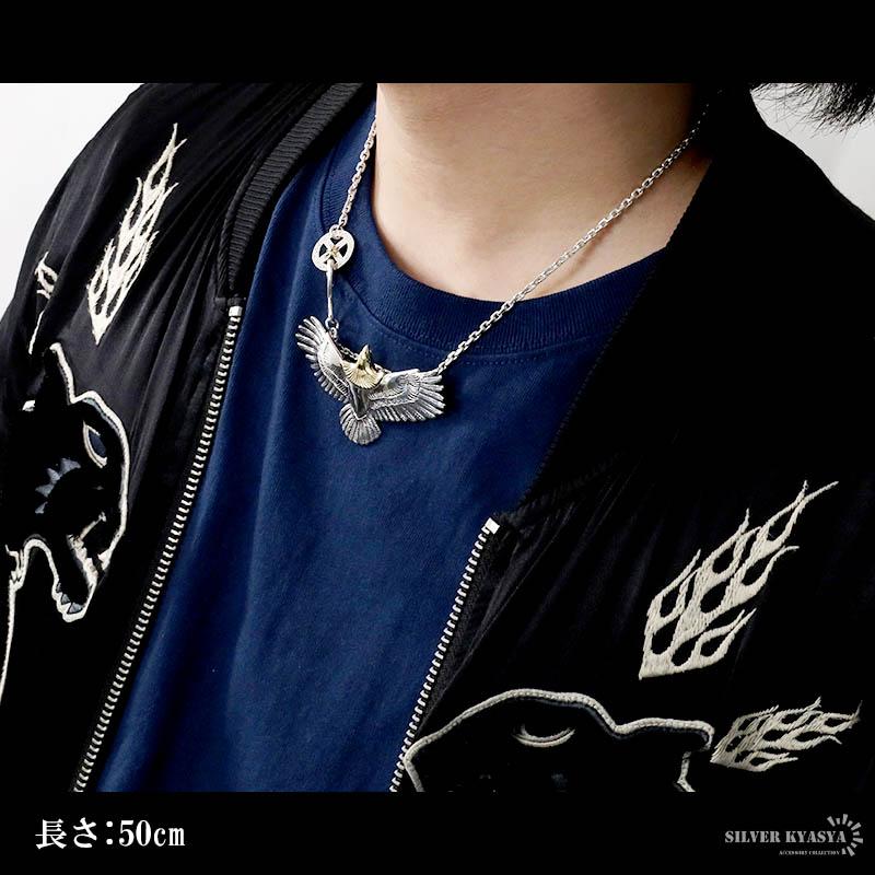 複数買いで最大30％OFFクーポン／シルバー925 イーグルネックレス 羽根