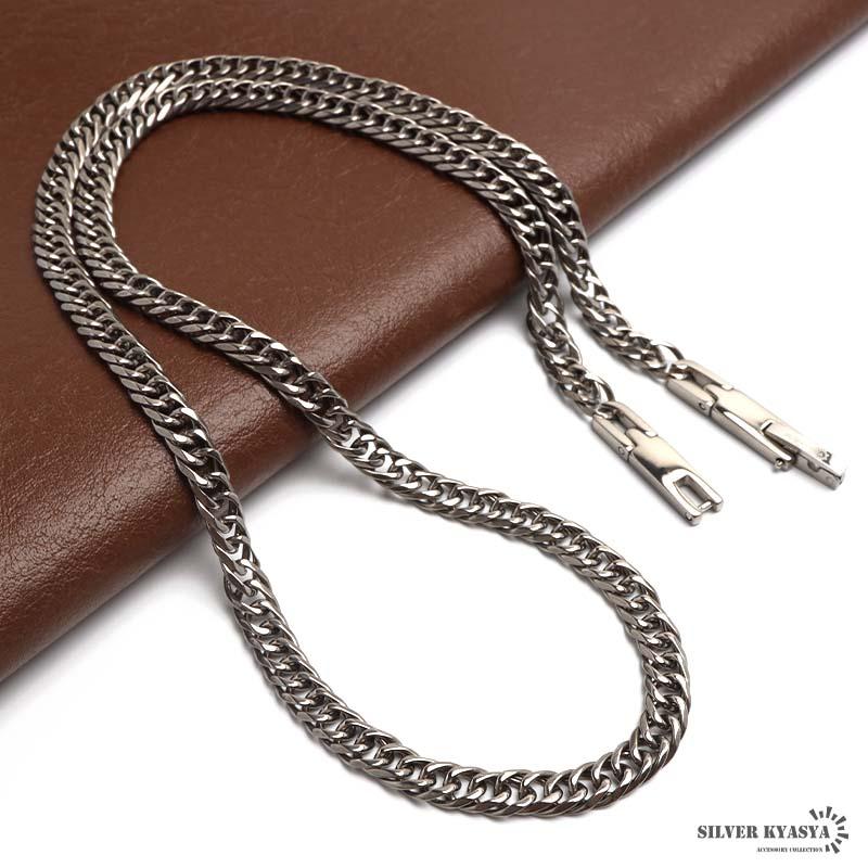 純チタン製 軽い ダブル喜平チェーンネックレス 喜平ネックレス チタン