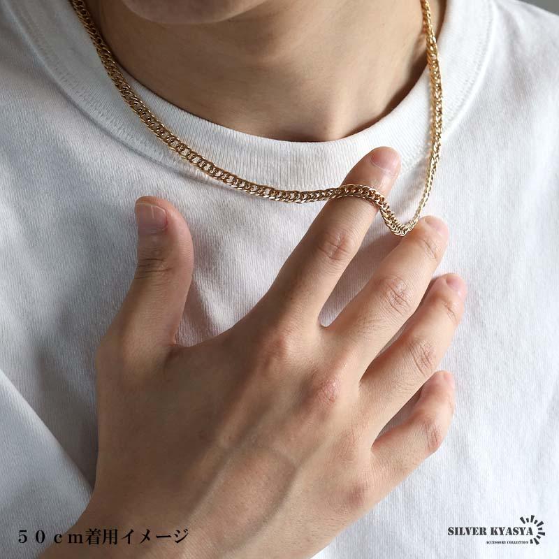 複数買いで最大300円OFFクーポン／純チタン 軽い ダブル喜平チェーン
