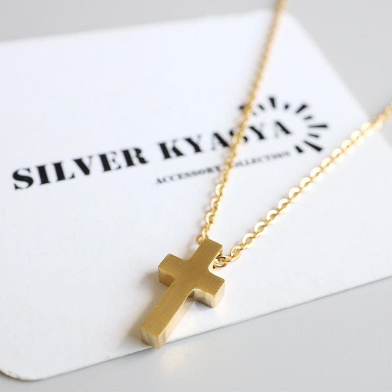 クロスネックレス 小ぶり ミニクロス ゴールド 18K GP シンプル クロスネックレス 小ぶり ミニクロス ゴールド 18K GP シンプル