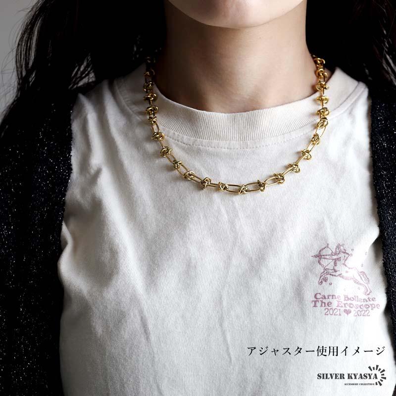 複数買いで最大300円OFFクーポン／ステンレス チェーンネックレス 
