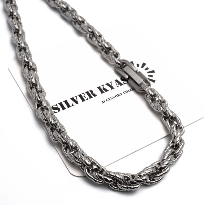 複数買いで最大300円OFFクーポン／ステンレス ロープチェーン