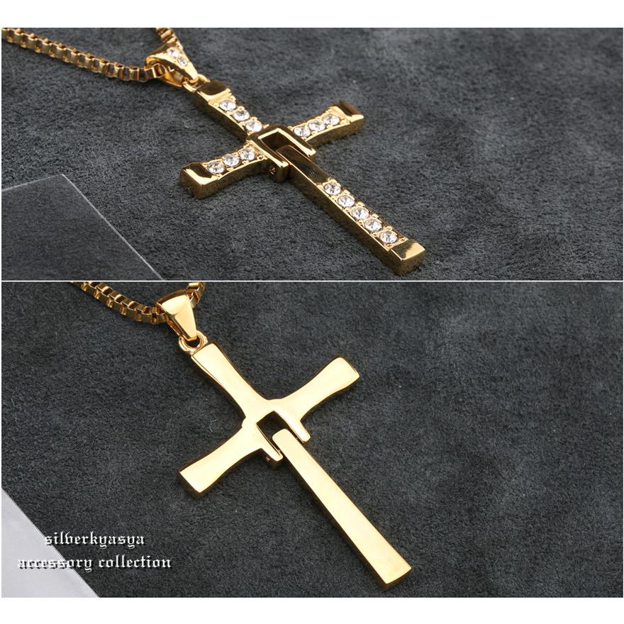 高品質ステンレス ゴールド クロスネックレス 十字架 メンズ 高品質ステンレス ゴールド クロスネックレス 十字架 メンズ