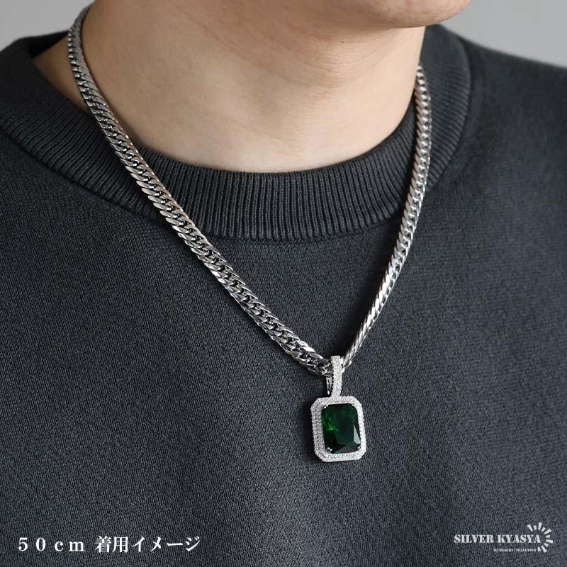 複数買いで最大300円OFFクーポン／ステンレス ストーンネックレス