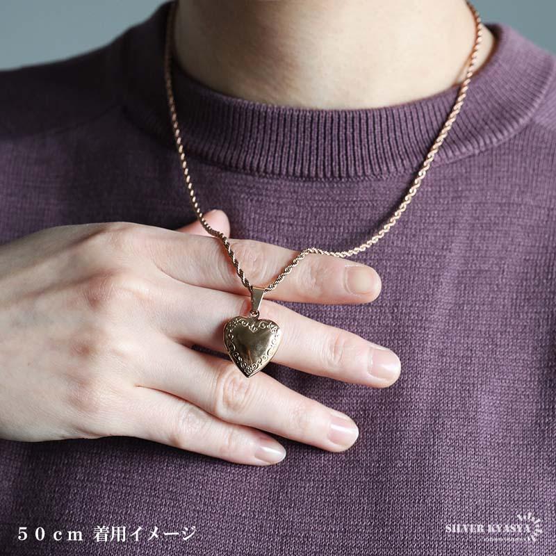 ステンレス ロケットネックレス ロケットペンダント ハートネックレス