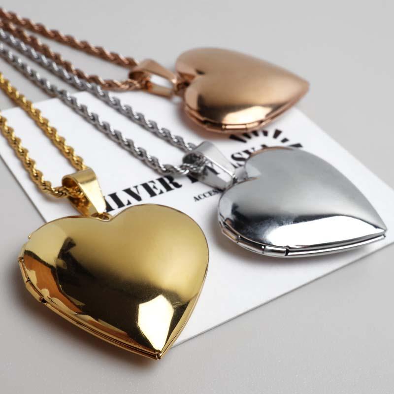 K18 ハートモチーフ ロケットペンダントネックレス ロケットペンダント ペンダント トップ 18金ハート型[大