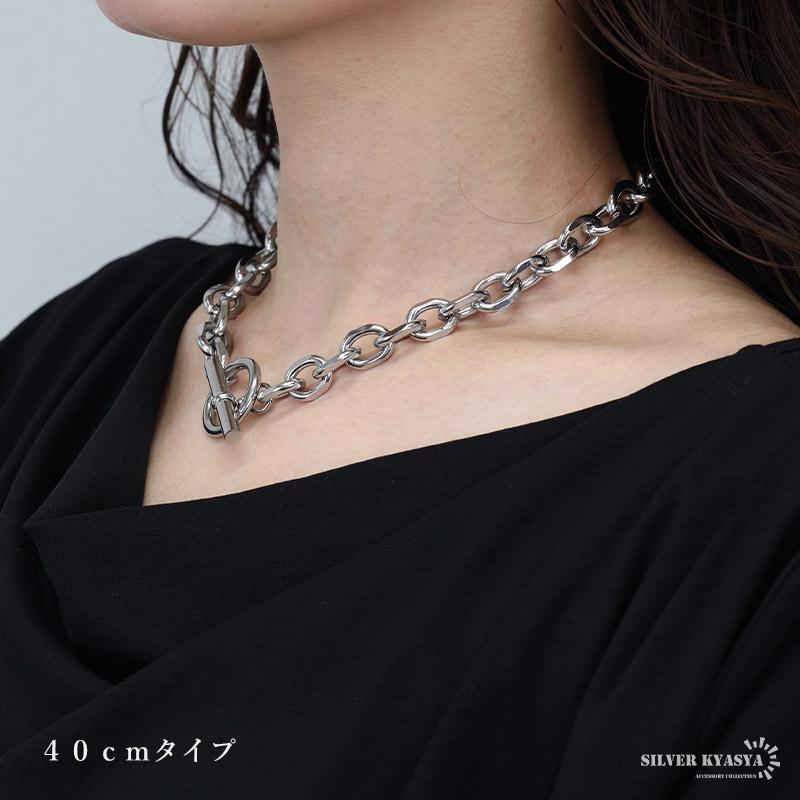 店内まるっと10%OFF祭／ステンレス マンテルネックレス ごつめ 小豆