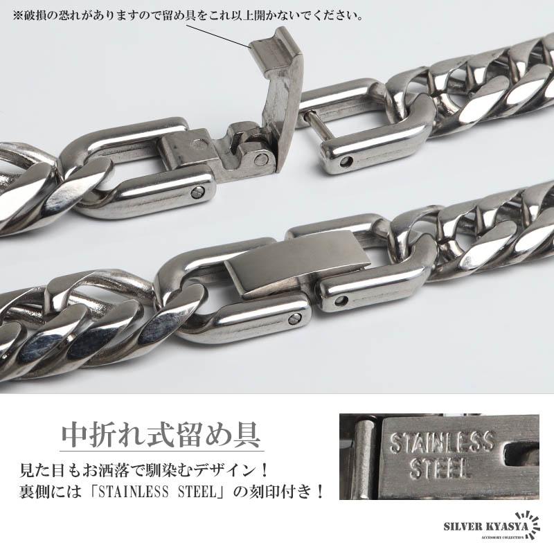 ステンレス ダブル喜平ネックレス チェーンネックレス メンズ