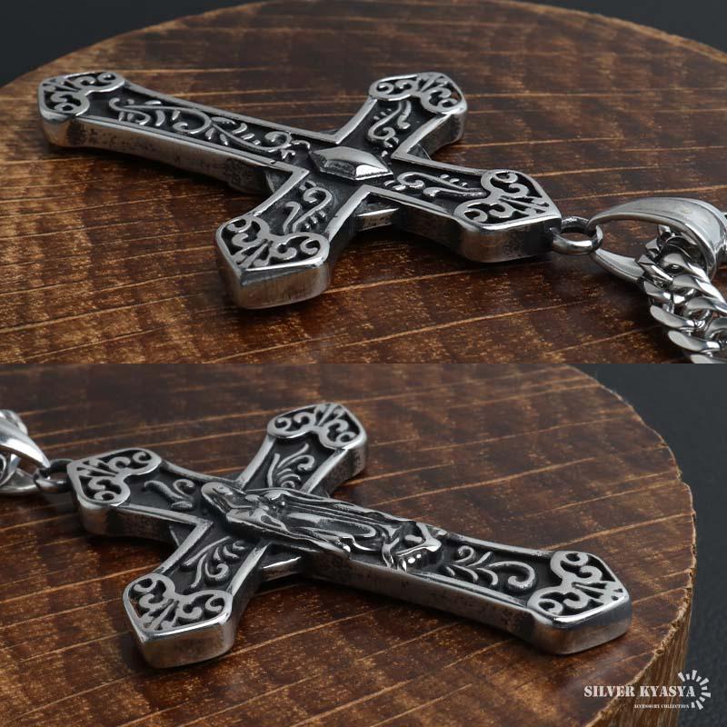 ステンレス マリアクロスネックレス ごつめ 十字架 ペンダント