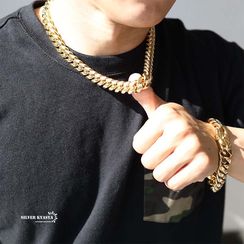 316L 極太 メンズネックレス 18k gp 金 ゴールド 喜平チェーン B 316L 極太 メンズネックレス 18k gp 金 ゴールド 喜平チェーン B