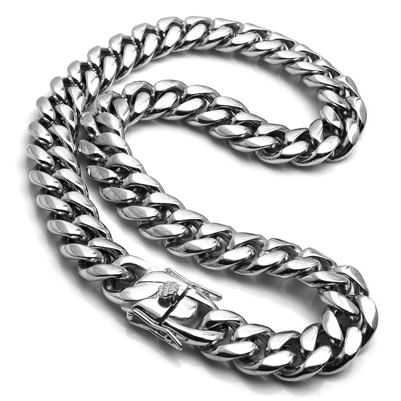 複数買いで最大30％OFFクーポン／316L 幅16mm 極太 メンズネックレス