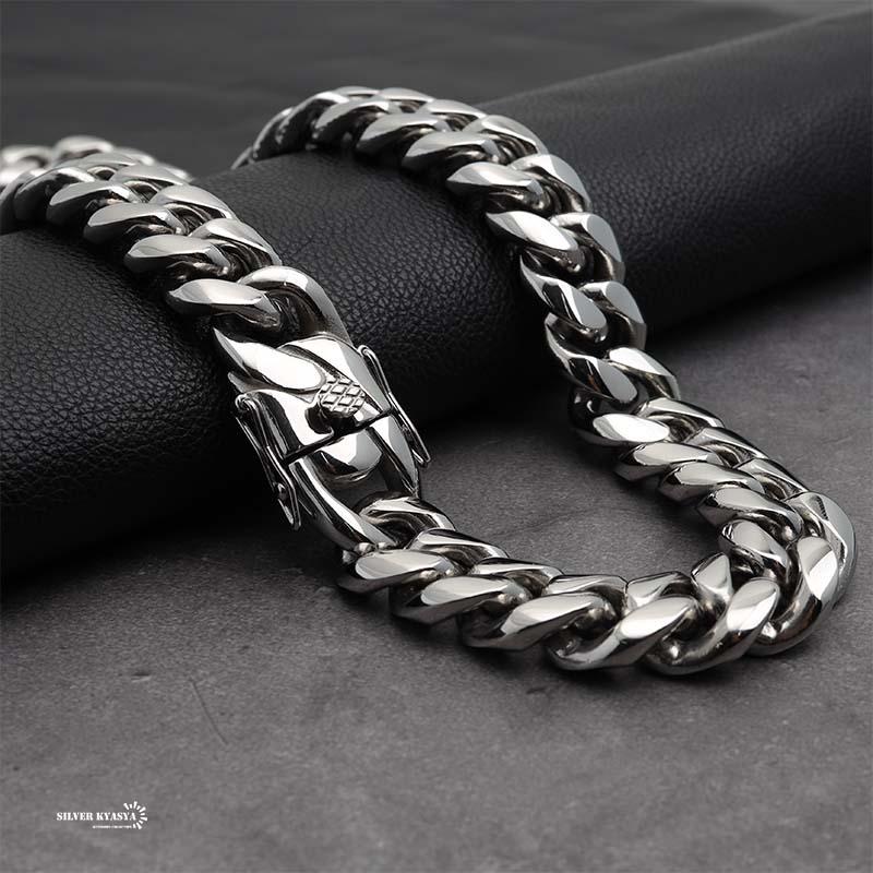316L 幅18mm 極太 メンズネックレス シルバー 喜平チェーン B系 316L 幅18mm 極太 メンズネックレス シルバー 喜平チェーン B系