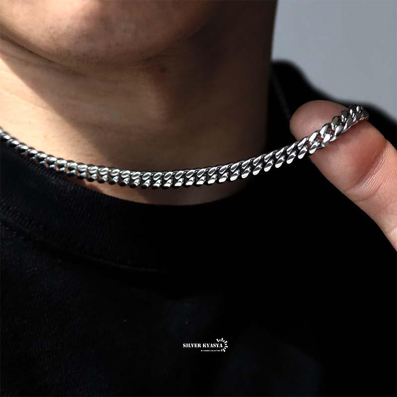 316L 幅8mm 細め メンズネックレス シルバー 喜平チェーン B系 316L 幅8mm 細め メンズネックレス シルバー 喜平チェーン B系