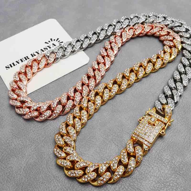 マイアミキューバンネックレス 喜平ネックレス メンズ 3カラー