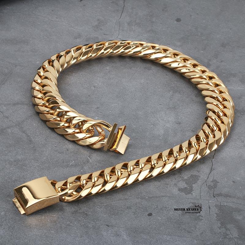 幅21mm ステンレス 6面カット 極太 ダブル喜平ネックレス 幅21mm ステンレス 6面カット 極太 ダブル喜平ネックレス