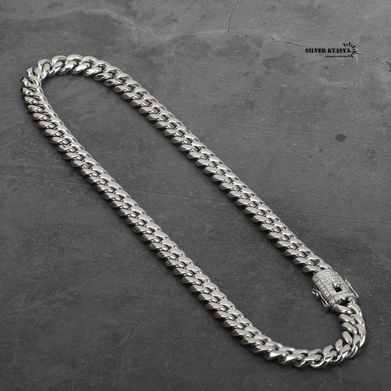 STAINLESS 幅10mm 喜平ネックレス ブリンブリン 差し込み式 二重ロック
