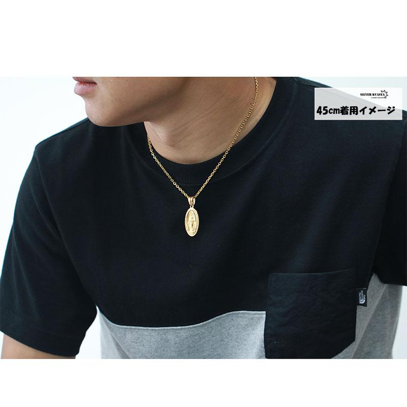 ステンレス 奇跡のメダイ ネックレス 18K gp 金 ゴールドコイン ステンレス 奇跡のメダイ ネックレス 18K gp 金 ゴールドコイン