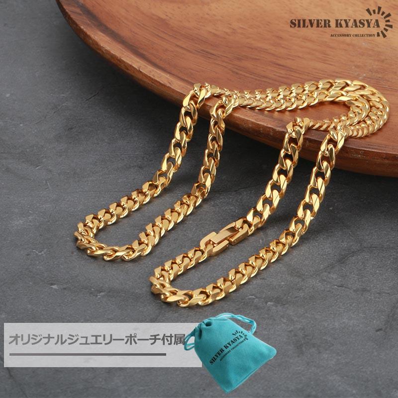 幅7mm STAINLESS STEEL 喜平チェーンネックレス 6面カット 幅7mm STAINLESS STEEL 喜平チェーンネックレス 6面カット