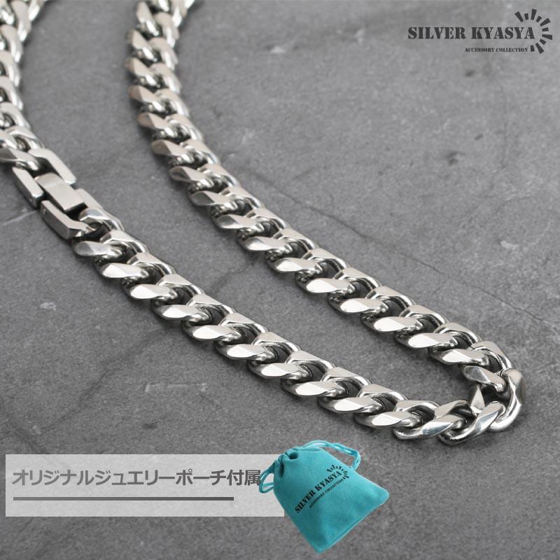 幅9mm STAINLESS STEEL 喜平チェーンネックレス 6面カット 幅9mm STAINLESS STEEL 喜平チェーンネックレス 6面カット