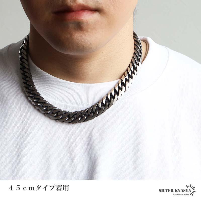 新！リニューアル ステンレス 定番 ダブル喜平ネックレス 幅13mm 太め
