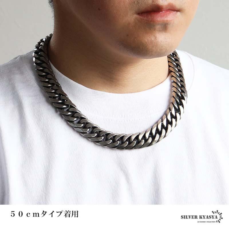 新！リニューアル ステンレス 定番 ダブル喜平ネックレス 幅16mm 極太
