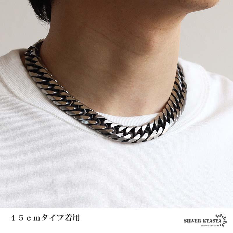 新！リニューアル ステンレス 定番 ダブル喜平ネックレス 幅16mm 極太