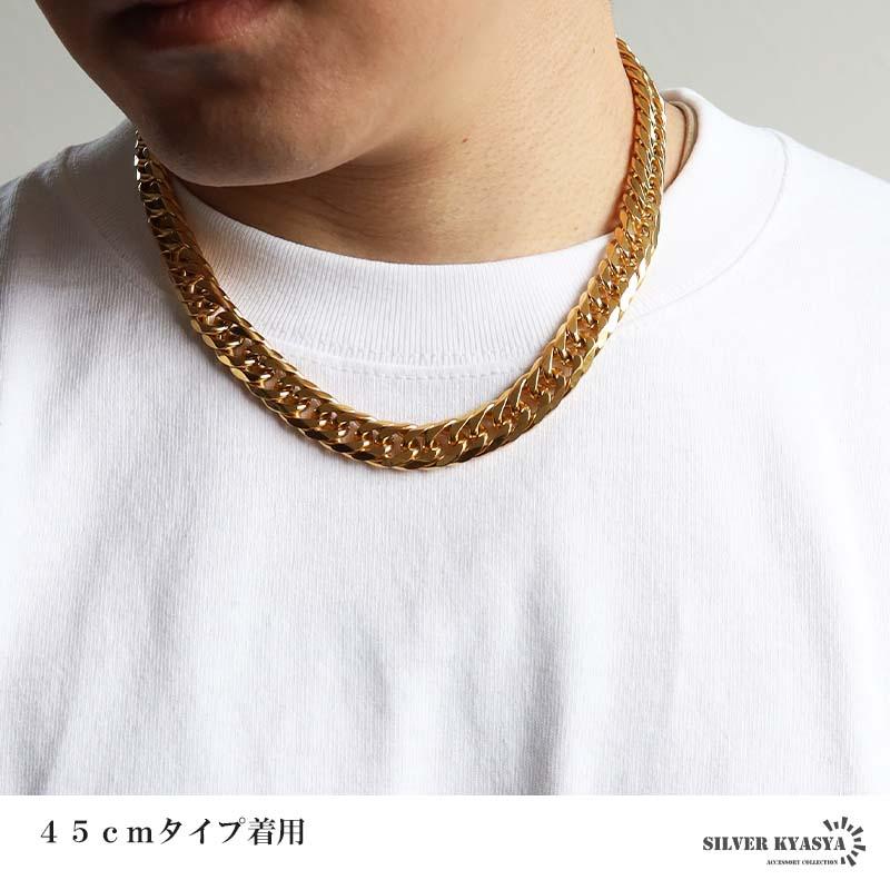 新！リニューアル ステンレス 定番 ダブル喜平ネックレス 幅11mm 太め