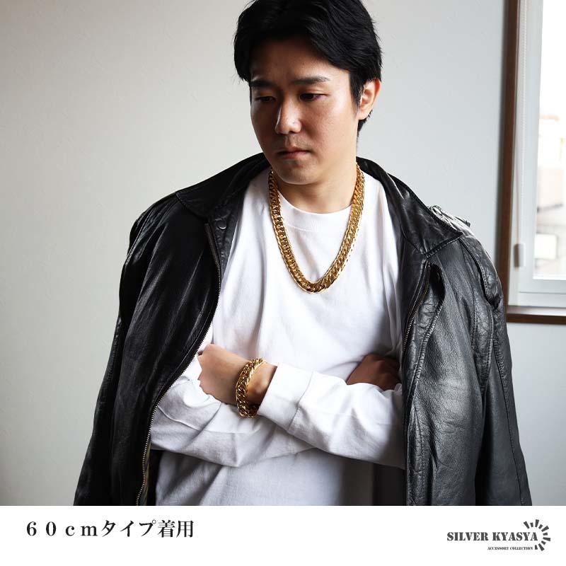 新！リニューアル ステンレス 定番 ダブル喜平ネックレス 幅16mm 極太