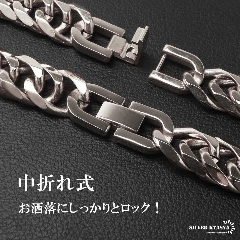 ステンレス ダブル喜平ネックレス 幅11mm チェーンネックレス メンズ