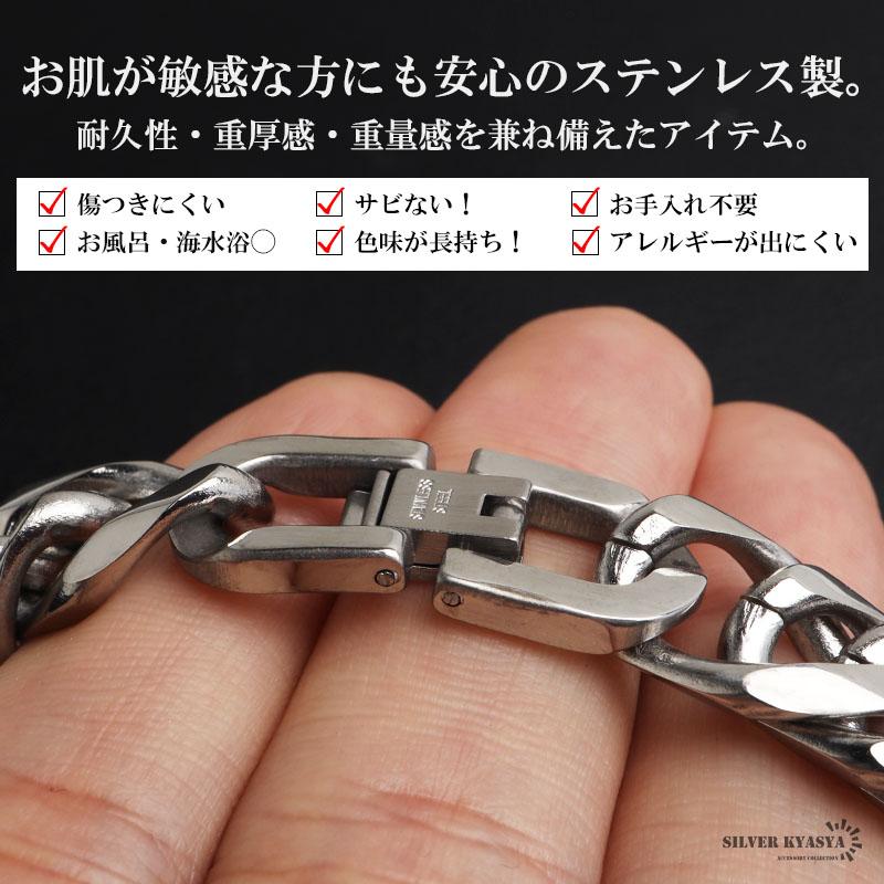 ステンレス ダブル喜平ネックレス 幅13mm チェーンネックレス メンズ