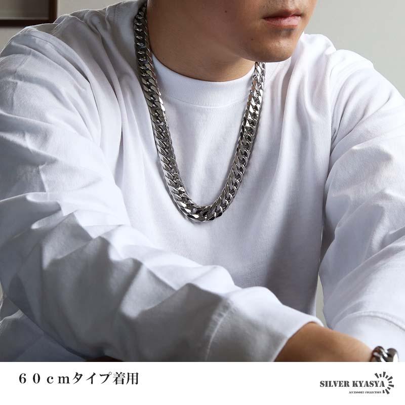 新！リニューアル ステンレス 定番 ダブル喜平ネックレス 幅16mm 極太